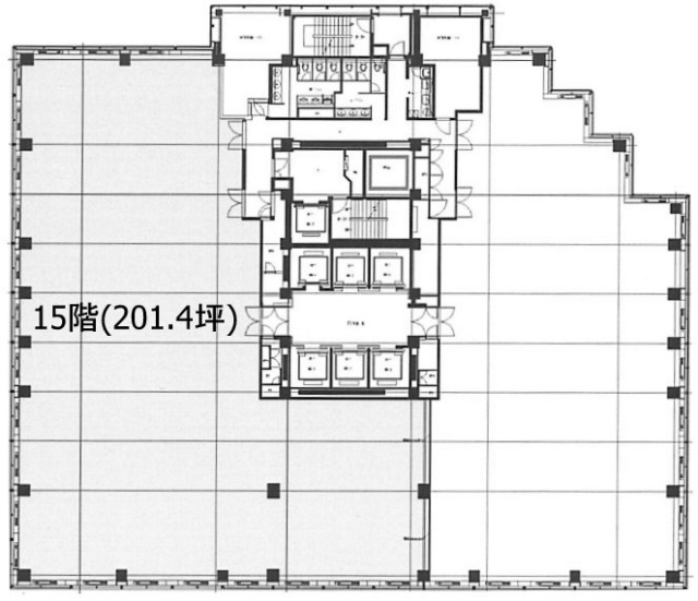 後楽森ビル15F 間取り図