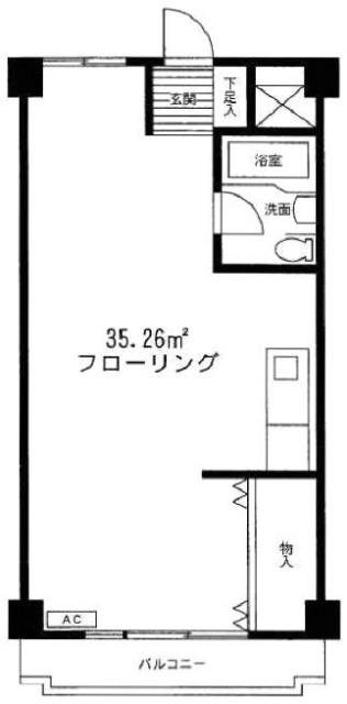 パークヴィラ吉祥寺ビル402 間取り図