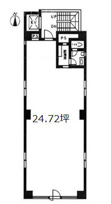 第2江口ビル2F 間取り図