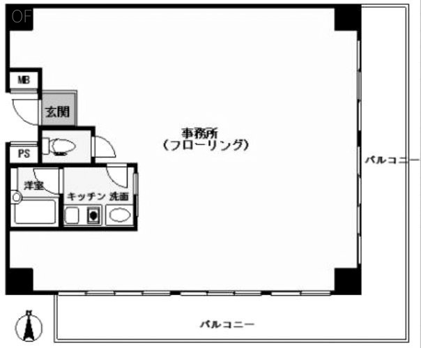 ストーク新宿5F 間取り図