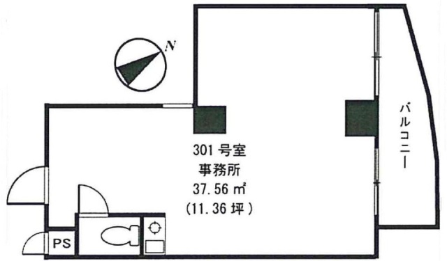 調布パークスビル301 間取り図