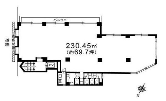 第一小林ビル2F 間取り図