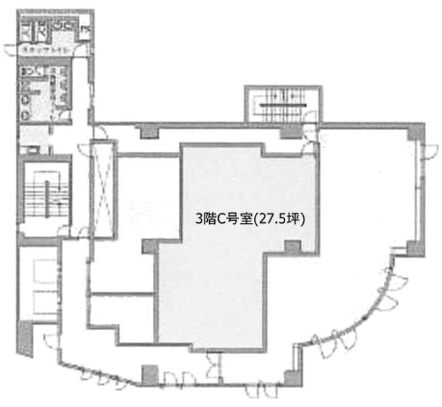 プラザ門前仲町ビルC 間取り図