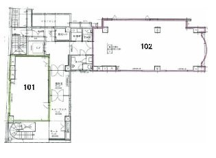 シエルブルー麹町101 間取り図