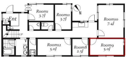roomーing南青山ハウス9 間取り図