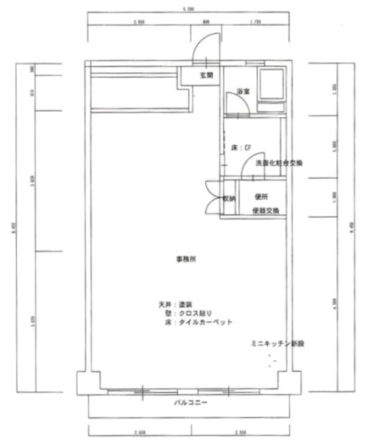 用賀駅ビル302 間取り図