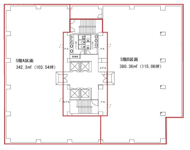 横浜東芝ビルA 間取り図