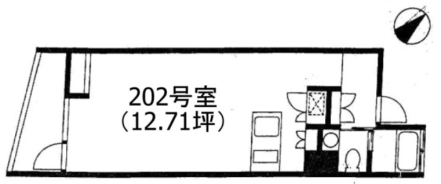 シルエット元代々木202 間取り図