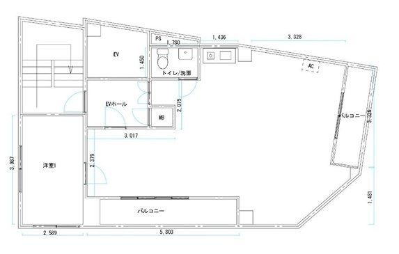まるべりーひらかわ6F 間取り図