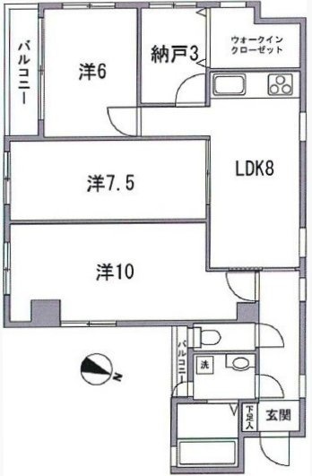 エクセル品川ビル401 間取り図
