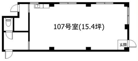 セザール中延107 間取り図