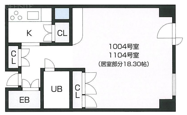 ジュールA1104 間取り図