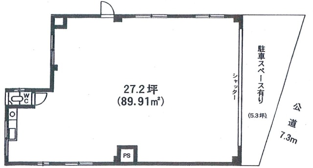 仲池上1丁目ビル1F 間取り図