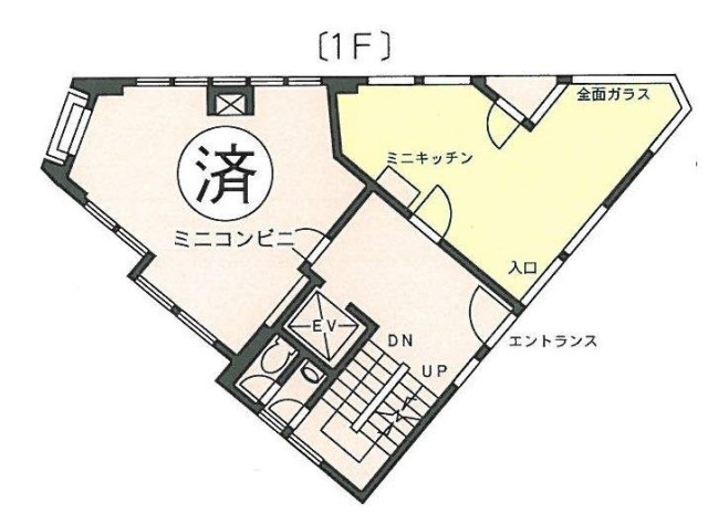 元赤坂ODAC(オーダック)ビル1F 間取り図