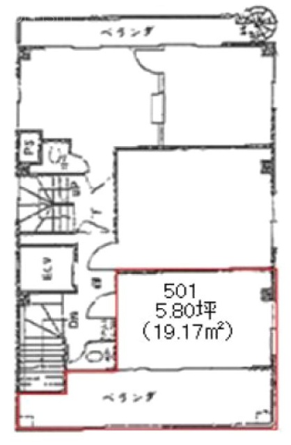 影山ビル501 間取り図