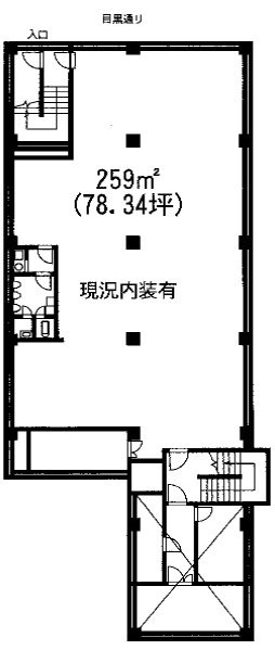 富田ビルB1F 間取り図