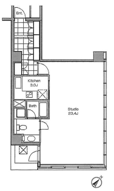 プレイアデ一番町401 間取り図