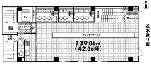 クロスター雷門2F 間取り図