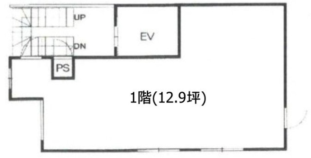 Blanc Noir湯島(ブラノアール湯島)1F 間取り図