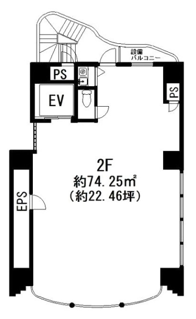 サテライト・フジビル2F 間取り図