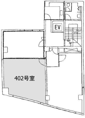 テイユー日本橋ビル402 間取り図