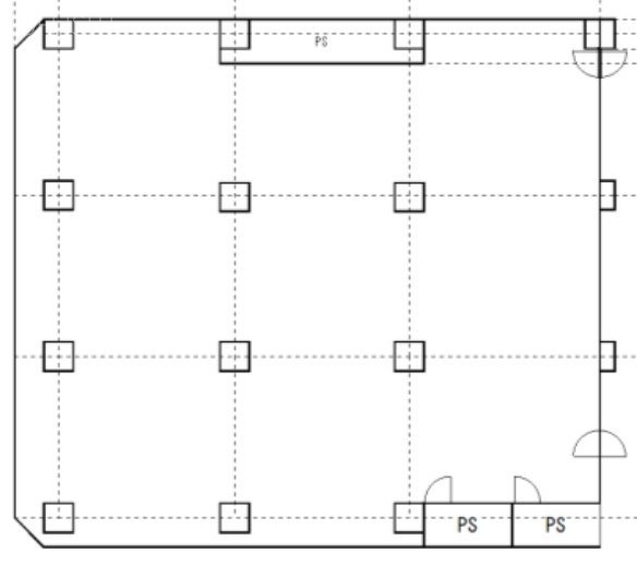 ザ・スクエア1F 間取り図