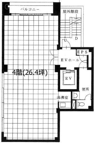 白岩ビル4F 間取り図