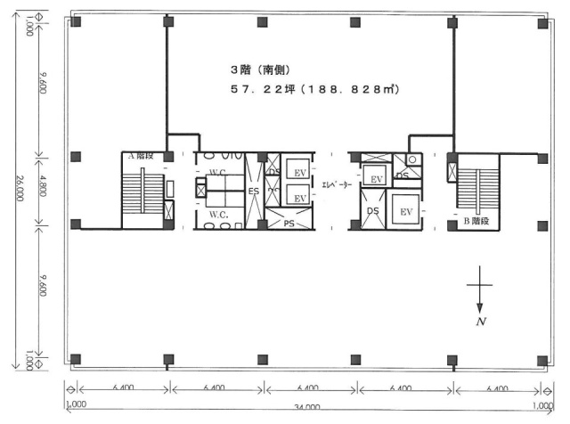 龍名館本店ビル3F 間取り図