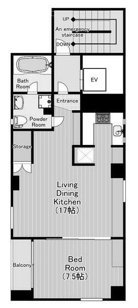 緑町塚本ビル9F 間取り図