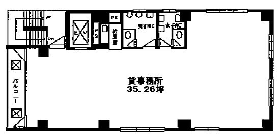 神田AKビル6F 間取り図