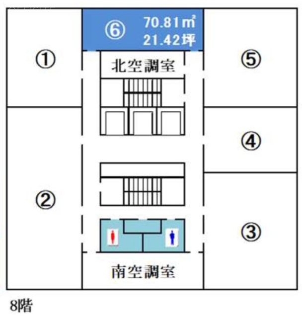 フジモト第一生命ビルディング6 間取り図