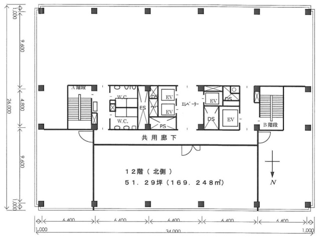 龍名館本店ビル12F 間取り図