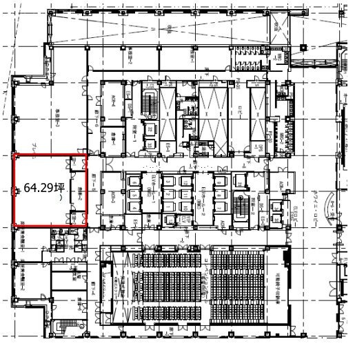 品川グランドセントラルタワー3F 間取り図