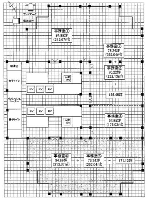 日石横浜ビル11F 間取り図