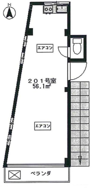 東証ビル201 間取り図