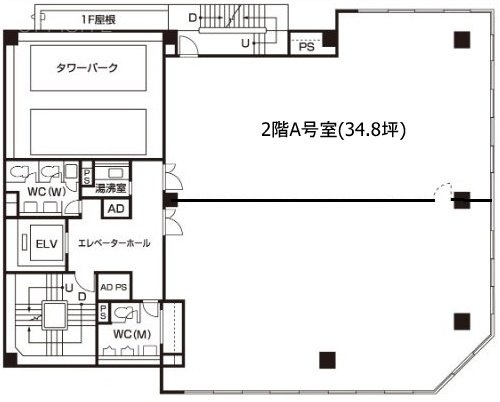 横浜弁天通第一生命ビル2F 間取り図