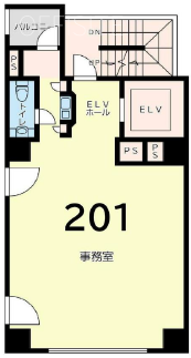 横浜エクセレントⅩⅥ201 間取り図