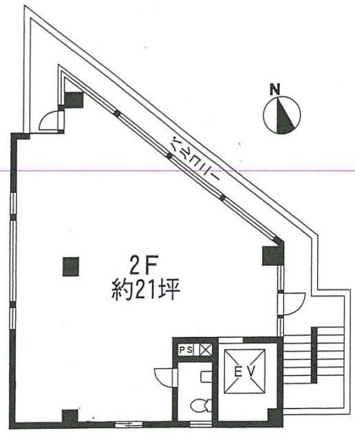 野津ビル2F 間取り図