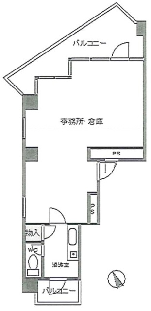 リレント日本橋301 間取り図
