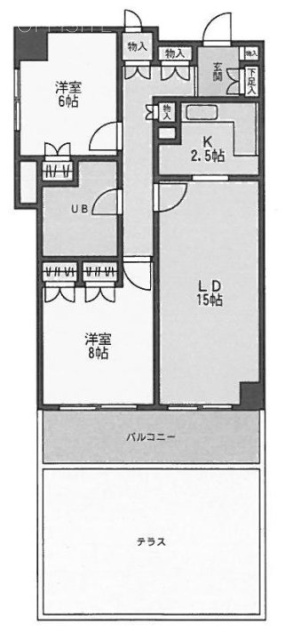 朝日目黒マンションビル101 間取り図