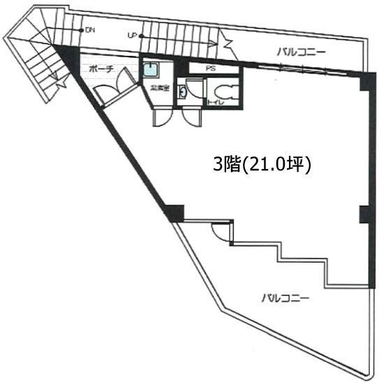 園田第1ビル3F 間取り図