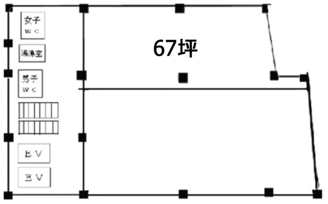 ホウライ巣鴨ビル4F 間取り図