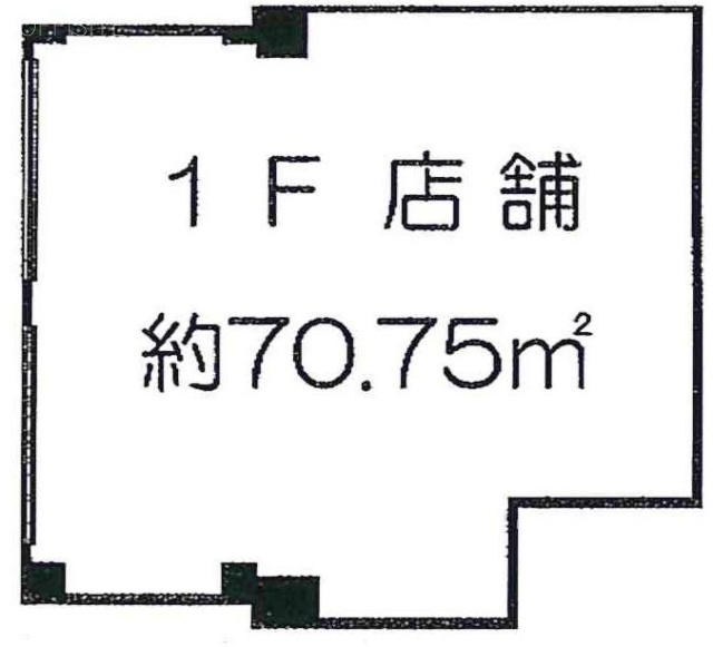 ビェンヴニューTOMITAビル1F 間取り図