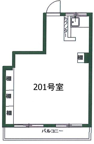 服部ビル201 間取り図