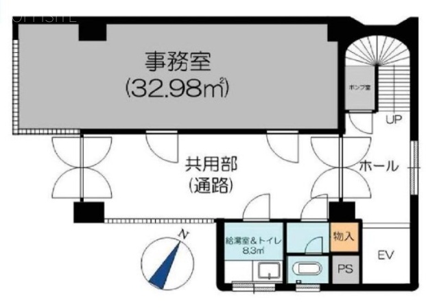 新宿支部印刷会館ビル1F 間取り図