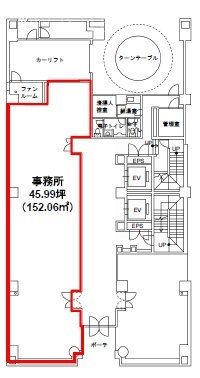 日本橋富沢町スクエア1F 間取り図