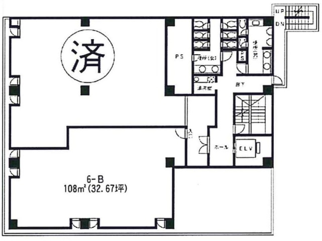 マサキビル6B 間取り図