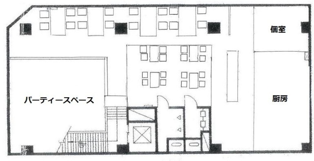 日本橋藤ビルB1F 間取り図