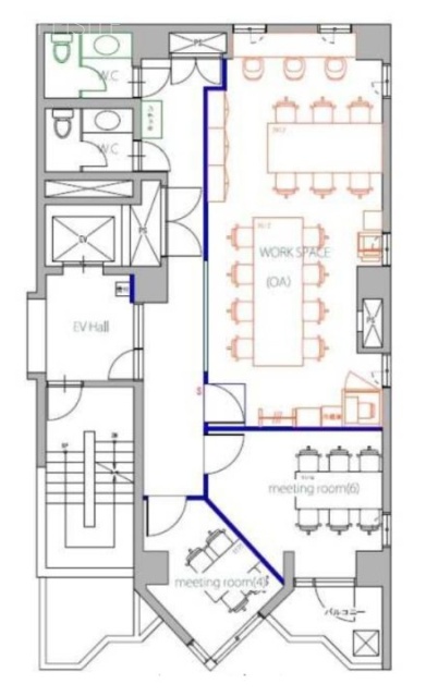 菅家(すがや)ビル4F 間取り図