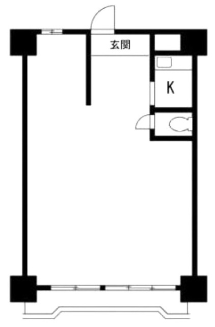 アベニュー高輪8F 間取り図